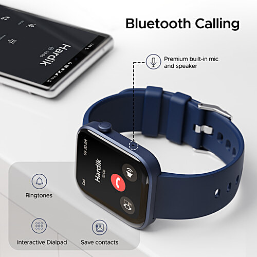 boAt Storm Call 2 Smartwatch - Dark Blue, 4.64 cm, 1 pc  