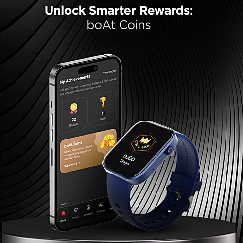 boAt Storm Call 2 Smartwatch - Dark Blue, 4.64 cm, 1 pc  