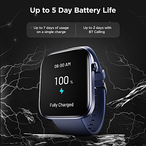 boAt Storm Call 2 Smartwatch - Dark Blue, 4.64 cm, 1 pc  