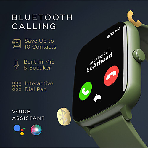 boAt Wave Style Call Smartwatch - Olive Green, 4.29 cm, 1 pc
