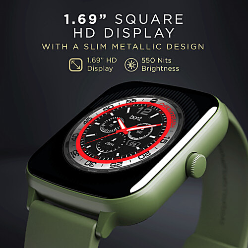 boAt Wave Style Call Smartwatch - Olive Green, 4.29 cm, 1 pc