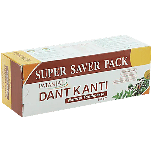 Patanjali Dant Kanti Natural Toothpaste - Value Pack, 800 g  