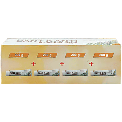 Patanjali Dant Kanti Natural Toothpaste - Value Pack, 800 g  