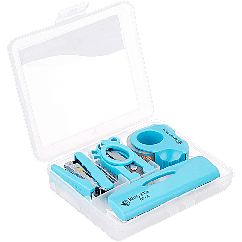 KANGARO  De Mini Gift Set - With Stapler, Punch, Scissors, Tape Dispenser, 10 pcs  Desk Essential
 Perfect Companion