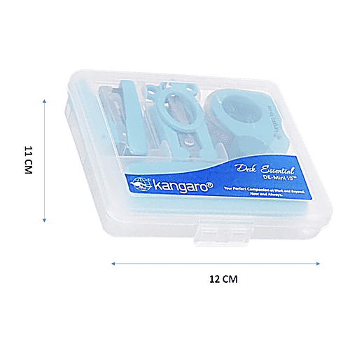 KANGARO  De Mini Gift Set - With Stapler, Punch, Scissors, Tape Dispenser, 10 pcs  Desk Essential
 Perfect Companion