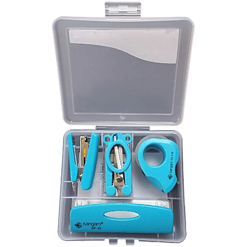 KANGARO  De Mini Gift Set - With Stapler, Punch, Scissors, Tape Dispenser, 10 pcs  Desk Essential
 Perfect Companion