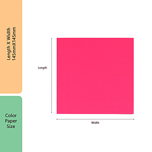 Oddy OS5C-20 Origami Colour Paper - 5 Fluorescent Colours, 14.5 x 14.5 cm, 20 pcs  Colourful Papers
 Perfect for Origami