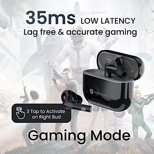 Portronics Harmonics Twins S6 TWS Earbuds With Noise Cancellation, 1 Unit  True Wireless Stereo