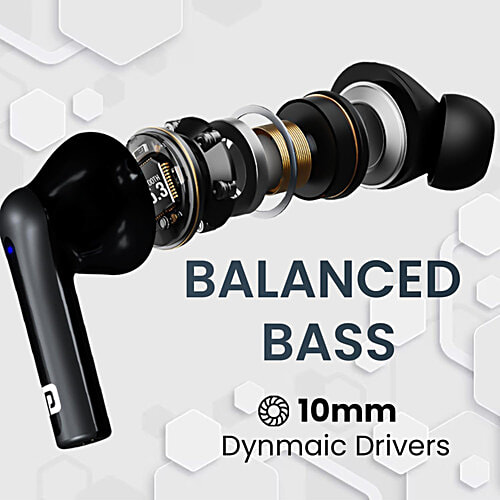 Portronics Harmonics Twins S6 TWS Earbuds With Noise Cancellation, 1 Unit  True Wireless Stereo