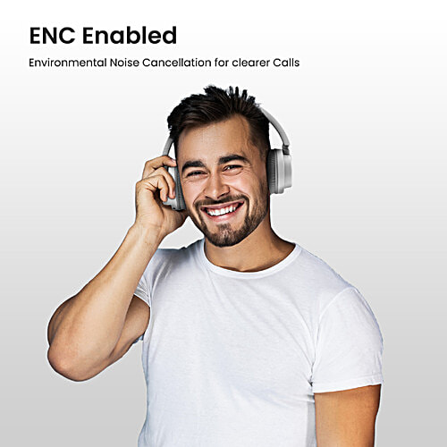 Portronics Muffs M2 Bluetooth Wireless Headphone - White, 1 pc  