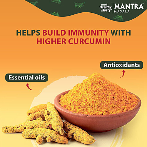 Emami Healthy & Tasty Mantra Haldi/Turmeric Powder, 500 g Pouch No Added Colour & Preservatives