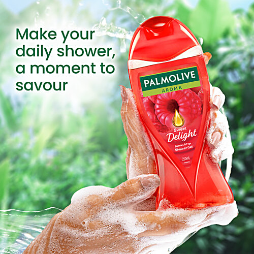 Palmolive Aroma Sweet Delight Berries & Figs Shower Gel, 250 ml  Mood Boosting Fragrance