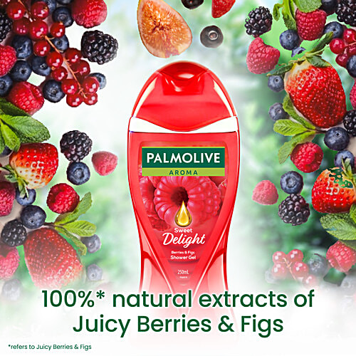 Palmolive Aroma Sweet Delight Berries & Figs Shower Gel, 250 ml  Mood Boosting Fragrance