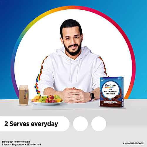 Centrum Men Multivitamin & Protein Nutrition Drink Powder - Chocolate, 400 g Carton 