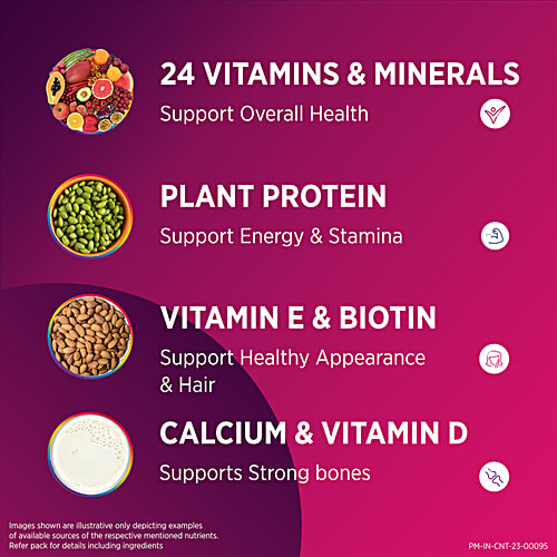 Centrum Women Multivitamin & Protein Nutrition Drink Powder - Chocolate, 200 g Carton 24 Vitamins, Minerals to support Overall Health