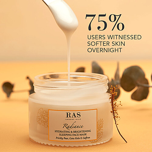 Ras Luxury Oils Radiance Hydrating & Brightening Sleeping Face Mask, 50 g