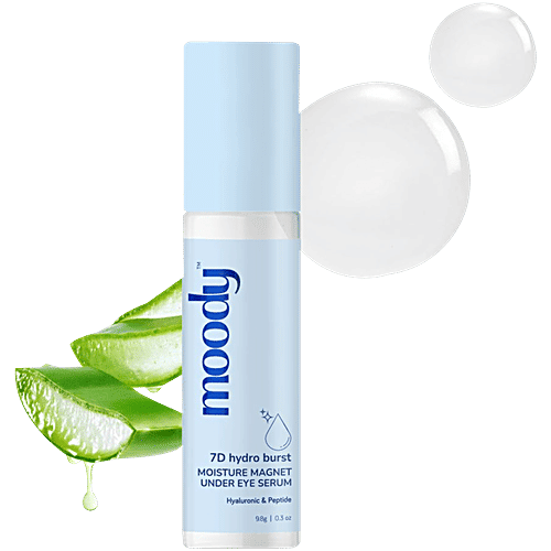 Moody 7D Hydro Burst Moisture Magnet Under Eye Serum - With Hyaluronic & Peptide, 9.8 g  