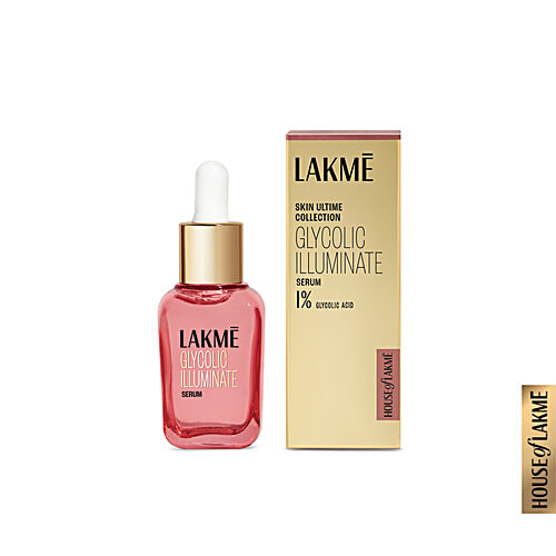 Lakme Glycolic Illuminate Serum - With 1% Glycolic Acid, 30 ml  Reduces Dullness & Improves Texture
