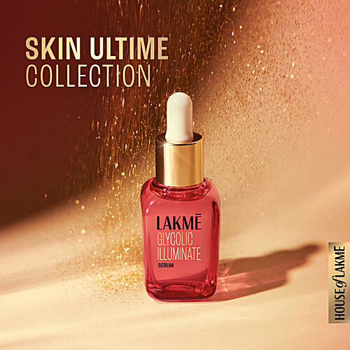 Lakme Glycolic Illuminate Serum - With 1% Glycolic Acid, 30 ml  Reduces Dullness & Improves Texture
