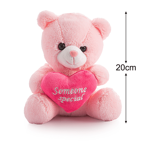 Dimpy Stuff Teddy Bear With Heart - Pink, Someone Special Quote, 1 pc  Soft Toy, Plush Toy, Gift, Valentine Day Gift