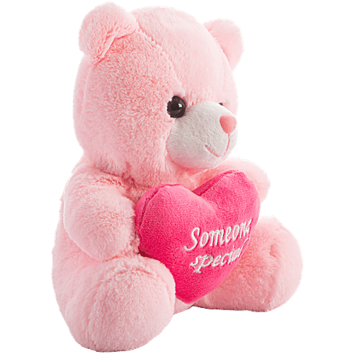 Dimpy Stuff Teddy Bear With Heart - Pink, Someone Special Quote, 1 pc  Soft Toy, Plush Toy, Gift, Valentine Day Gift