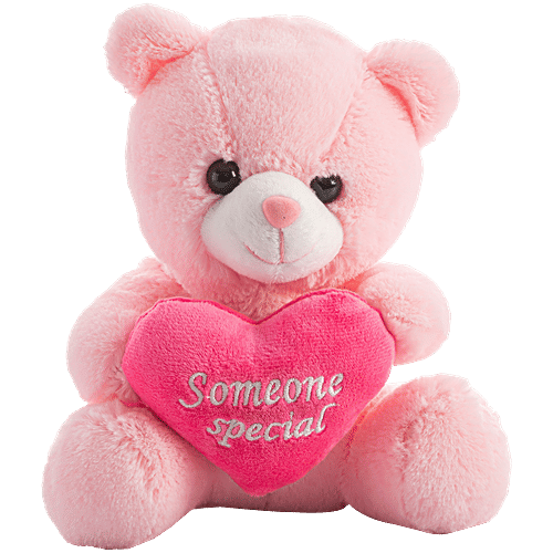 Dimpy Stuff Teddy Bear With Heart - Pink, Someone Special Quote, 1 pc  Soft Toy, Plush Toy, Gift, Valentine Day Gift