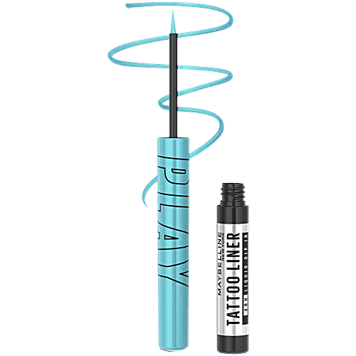 Maybelline New York Tattoo Play Light Blue Liquid Eyeliner, 2.1 ml Ride 