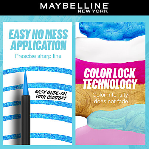 Maybelline New York Tattoo Play Light Blue Liquid Eyeliner, 2.1 ml Ride 