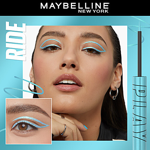 Maybelline New York Tattoo Play Light Blue Liquid Eyeliner, 2.1 ml Ride 