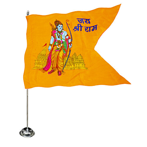 Divine Art Jai Shree Ram Cloth Flag, 101x152 cm, 1 pc  