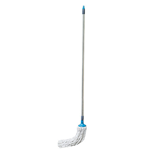 bb home Round Deck Cotton Mop/Wet Mop With 4 ft Stainless Steel Rod, 1 pc  