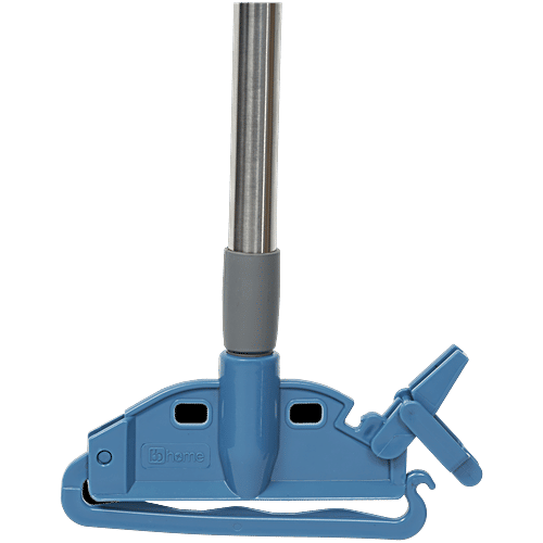 bb home Clip and Fit Cotton Mop/Wet Mop, 6 inch Wide With 4 ft Stainless Steel Rod, 1 pc  