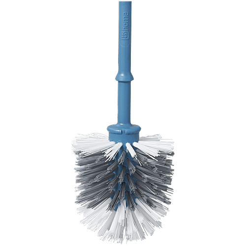 bb home Toilet Brush With Holder, Round, Nylon Bristles, 1 pc  