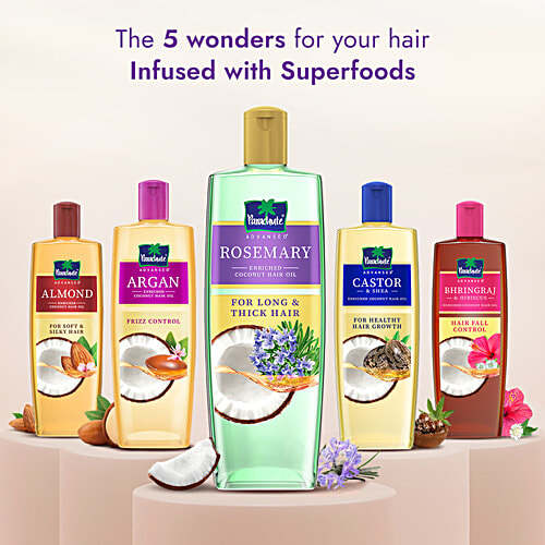 Parachute Advansed Rosemary Enriched Coconut Hair Oil, 300 ml  