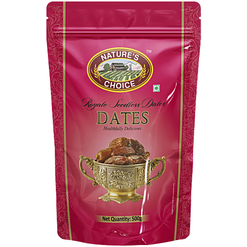 Nature's Choice Royale Seedless Dates, 500 g  