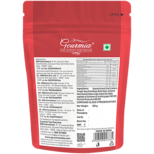 Gourmia Feast Mix - Assorted Dry Fruits, 150 g  