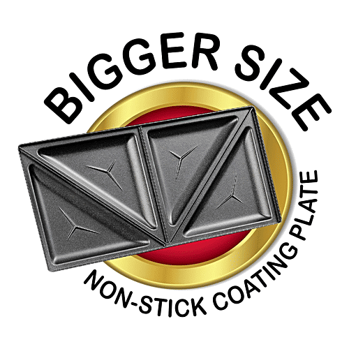 Havells Perfect Fill Plus 2 Slice 800 W Grill Sandwich Maker - Black, GHCSTDTK075, 1 pc  