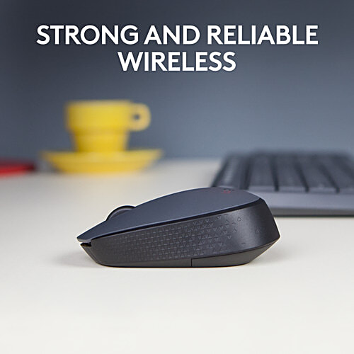 Logitech M171 Wireless Optical Tracking And Ambidextrous Mouse - With Easy Install, 2.4GHz Wireless, Black Grey, 1 pc  