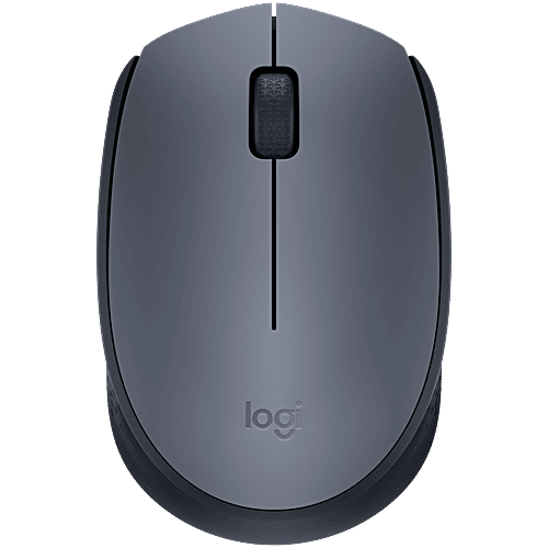 Logitech M171 Wireless Optical Tracking And Ambidextrous Mouse - With Easy Install, 2.4GHz Wireless, Black Grey, 1 pc  