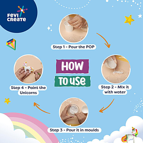Fevicreate Mould & Paint Universe Of Unicorn Set For Ages 5+, 1 pc  Unleash Creativity
 Fun Art & Craft
 Promotes Expression