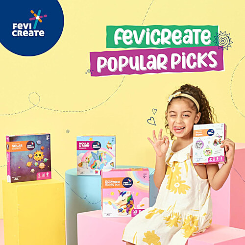 Fevicreate Mould & Paint Universe Of Unicorn Set For Ages 5+, 1 pc  Unleash Creativity
 Fun Art & Craft
 Promotes Expression