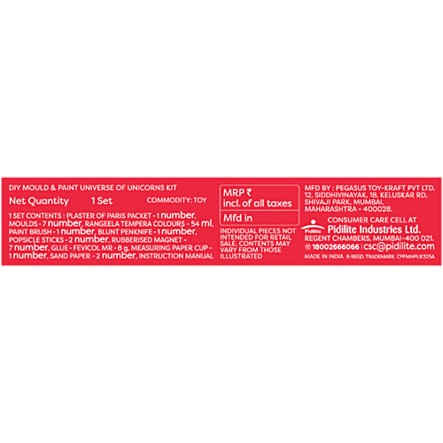 Fevicreate Mould & Paint Universe Of Unicorn Set For Ages 5+, 1 pc  Unleash Creativity
 Fun Art & Craft
 Promotes Expression