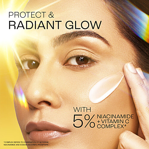Lakme 5% Niacinamide & VIT C Water Light Sunscreen Gel SPF 50 Pa++++ For Oily Skin, 2X Glow, 56 g  No white cast, For Hydration