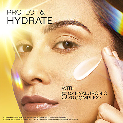 Lakme Sun Expert 5% Hyaluronic Complex Aqua Sun Gel - SPF 50 PA++++, 56 g  No white cast, For hydration