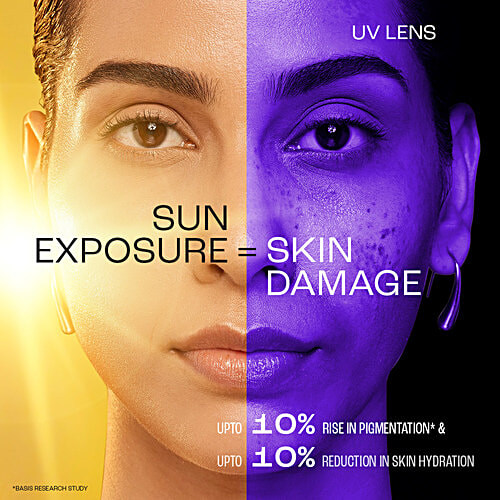 Lakme Sun Expert 5% Hyaluronic Complex Aqua Sun Gel - SPF 50 PA++++, 56 g  No white cast, For hydration