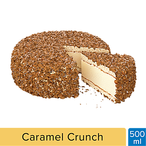 Cream Bell Caramel Crunch Ice Cream Cake, 500 g  