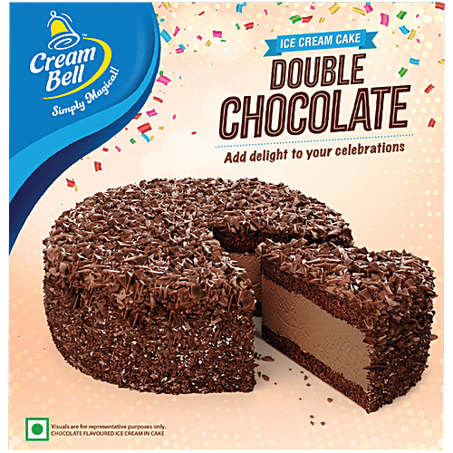 Cream Bell Double Chocolate Ice Cream cake, 500 g  