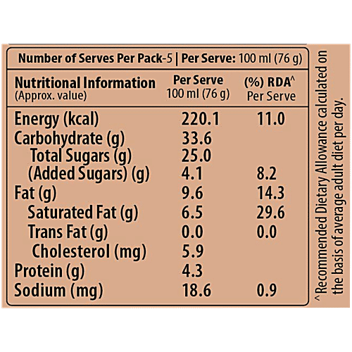 Cream Bell Double Chocolate Ice Cream cake, 500 g  