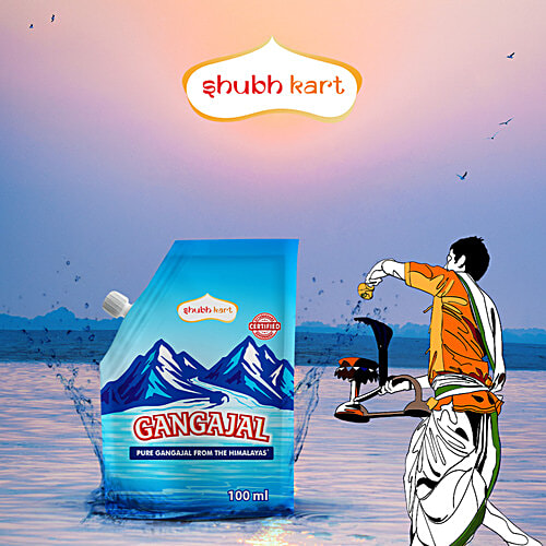 Shubhkart Ganga Jal, 100 ml Pouch 