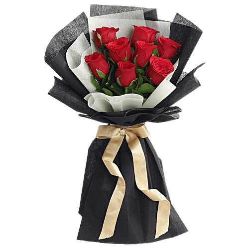 IGP 8 Red Roses Bouquet - Epitome Of Love, 1 pc